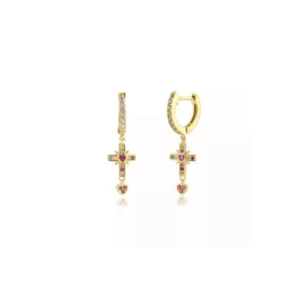 Brinco Sagrado Coração Ouro