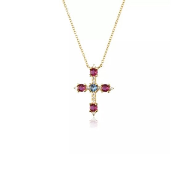 Colar Céu Ouro Azul