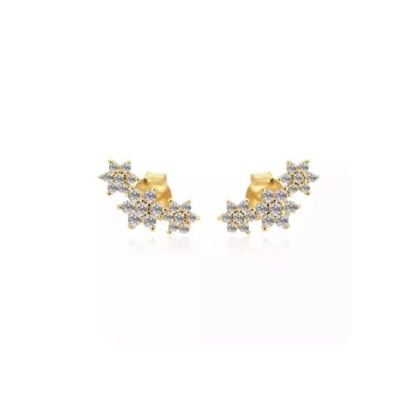 Brinco Aysha Cristal Ouro