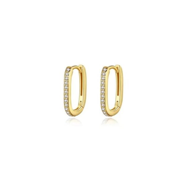 Brinco Chiara Mini Cristal Ouro