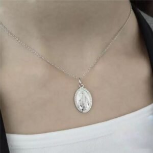 Colar Nossa Senhora das Graças Prata