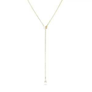 Colar Borboleta Gravata Ouro