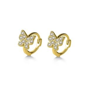 Brinco Argola Borboletinha Ouro