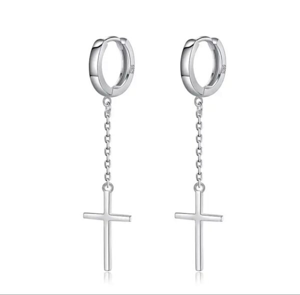 Brinco Argola Cruz Prata