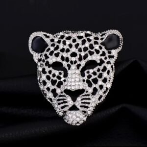 Broche Tigre Prateado