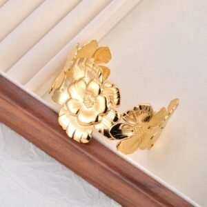 Bracelete Flor Dourado