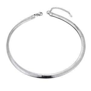 Colar Escama Prateado