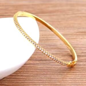 Bracelete Cristal Dourado