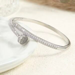 Bracelete Prego Prateado