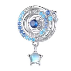 Berloque Blue Star Prata